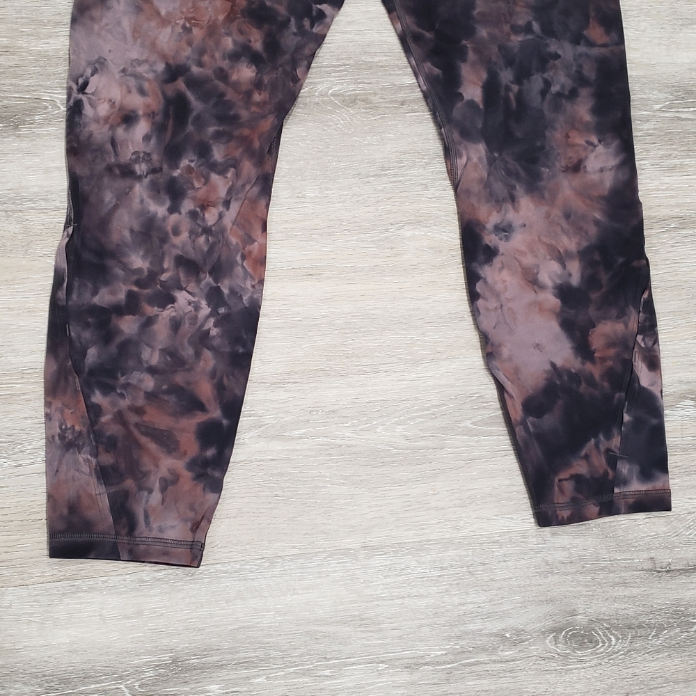 Lululemon Unlimit High-Rise Tight 25" Keyhole Diamond Dye Graphite Grey Pink - Picture 8 of 16